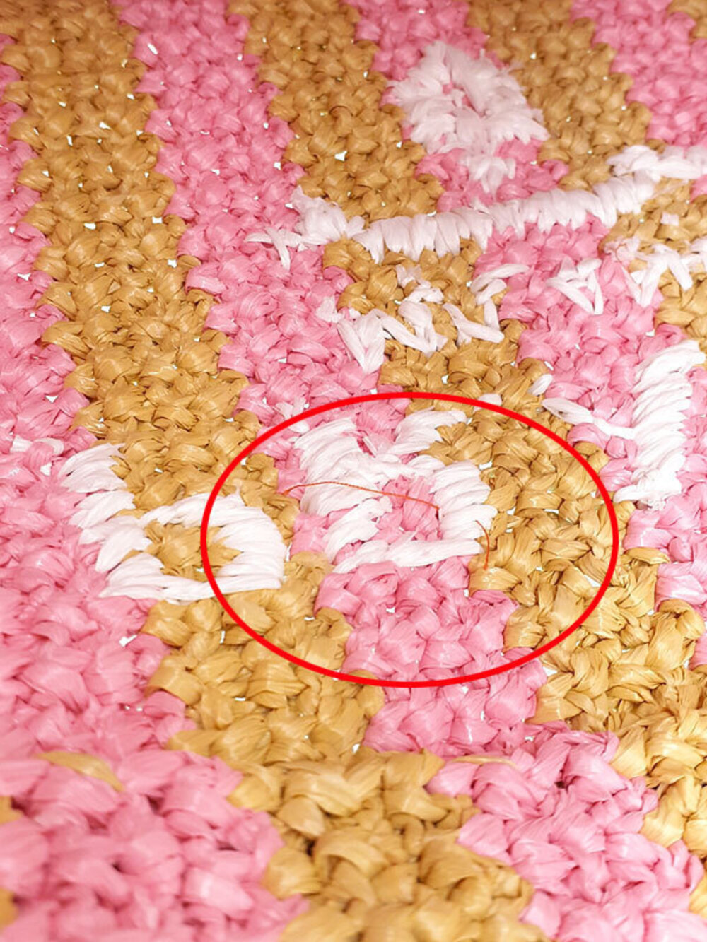 Prada tan pink Tote petalo Crochet Bag - Picture 6 of 9